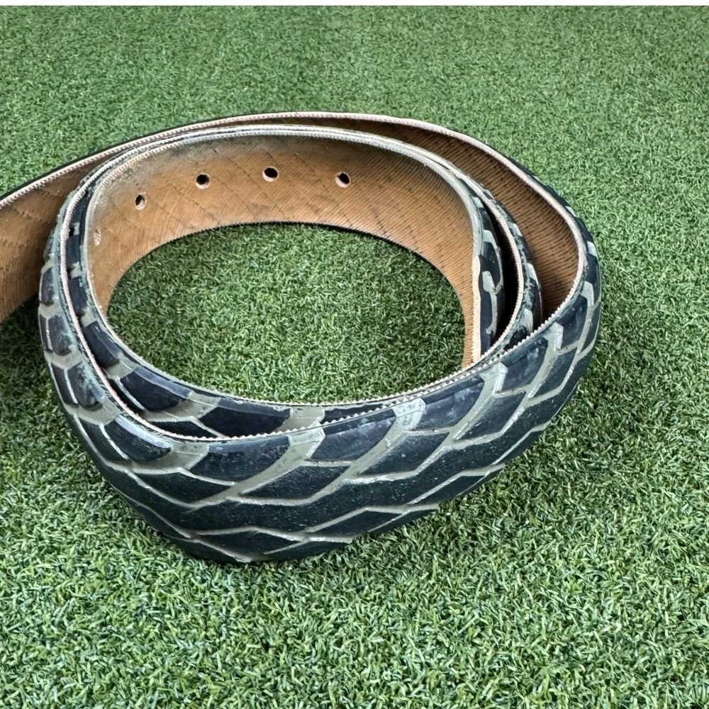Cingomma -80862 Cinturone Handmade Italy Positive Causes Belt‎ 48 Black